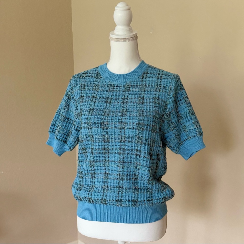 NWT - Ann Taylor Blue Boxy Short Sleeve T-Shirt